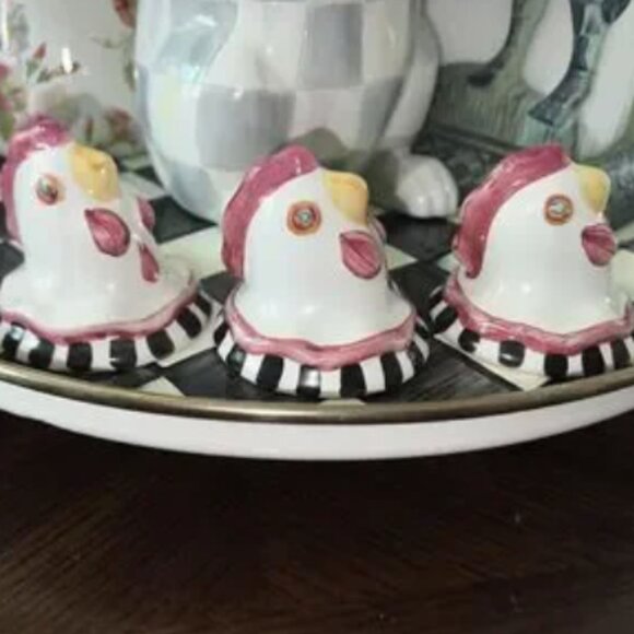 FOR @missygioutsos---private Listing MC 2 Chicken Knobs and a Black Market Cover - Picture 1 of 2